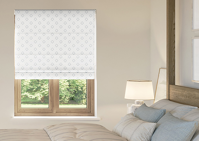 Huaraz Velvet, Light Grey - Roman Blind - Image 3